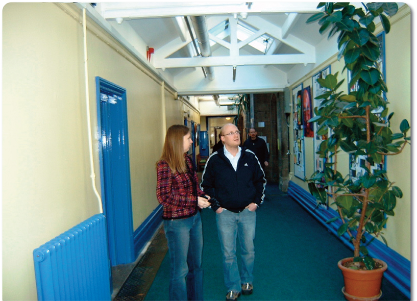 St Elphin's School long corridor photo